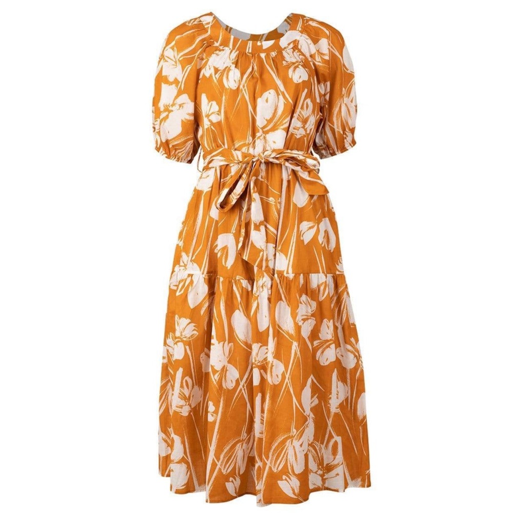 Christy Lynn Audrey Dress SOLEIL Print Women’s Size XS